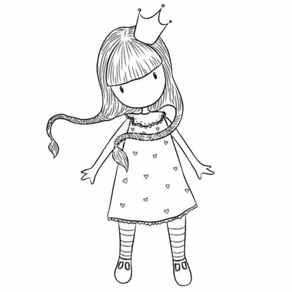 Gorjuss куклы раскраски