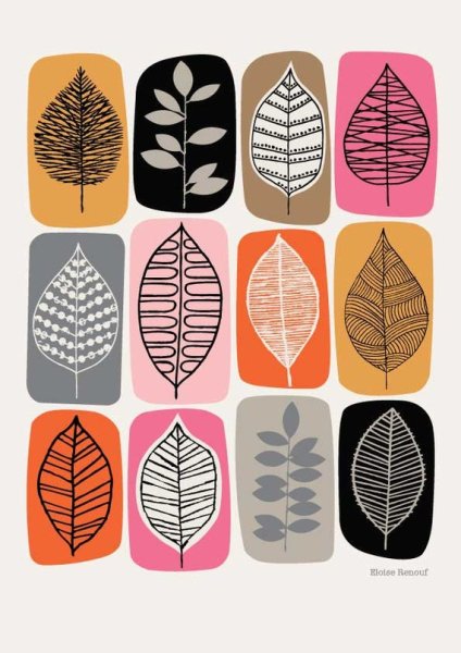 Стилизованные листья деревьев