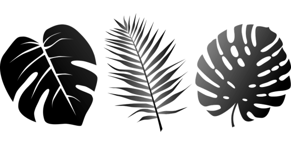 Трафарет листьев для вырезания