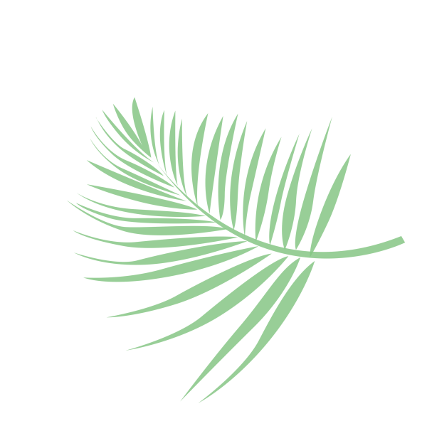 Тропические листья для печати