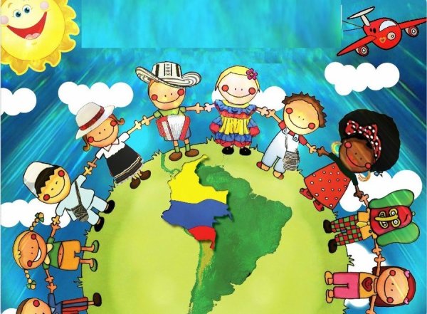 Большой хоровод людей разных национальностей