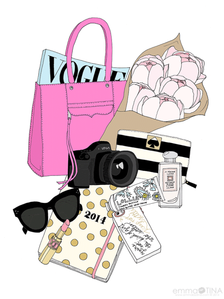 Модные иллюстрации подарок