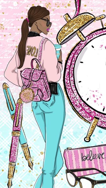 Девчачьи обои модные