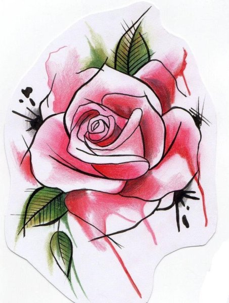 Акварельные цветы