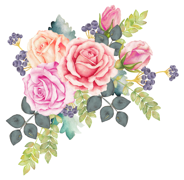 Роза чб эскиз