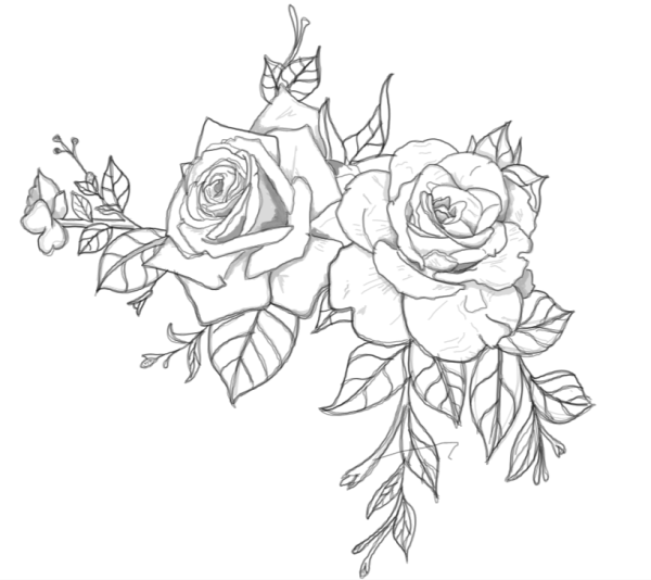 Розочка эскиз