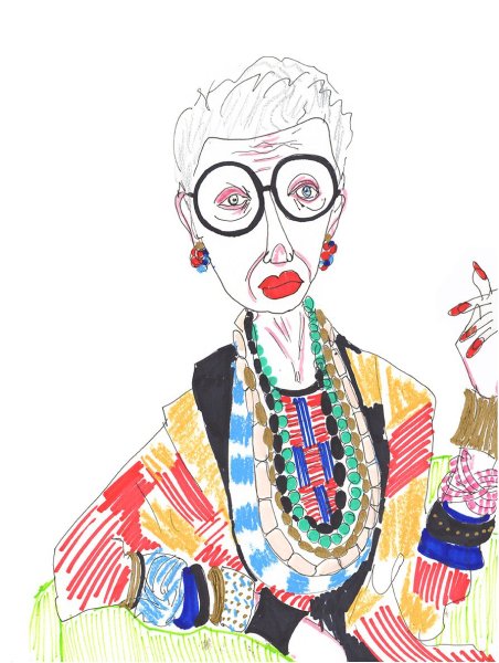 Айрис Апфель эскизы