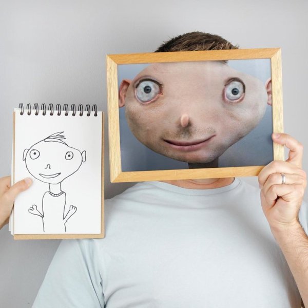 Детские рисунки в реальности