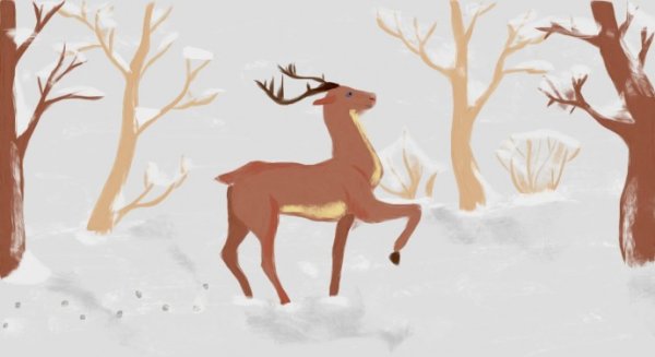 У оленя дом большой Ноты