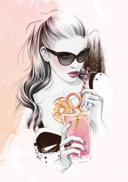 Современная девушка иллюстрация