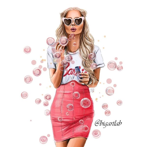 Иллюстрации в стиле Тиффани