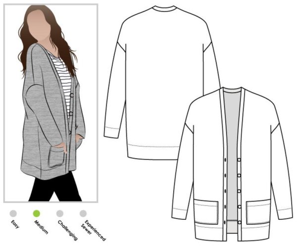 Лекало кардигана