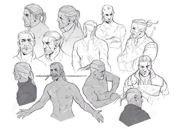 Геральт Трисс и Йеннифер комикс