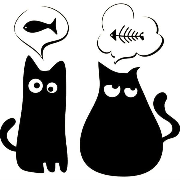 Трафарет кошки