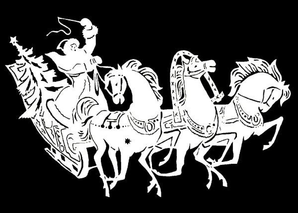 Трафарет "новогодний"