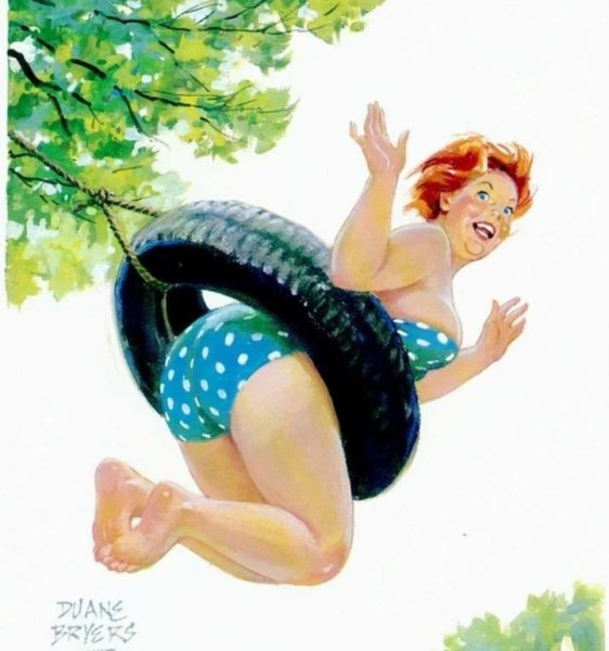 Художник Дуэйн Брайерс толстушка Хильда