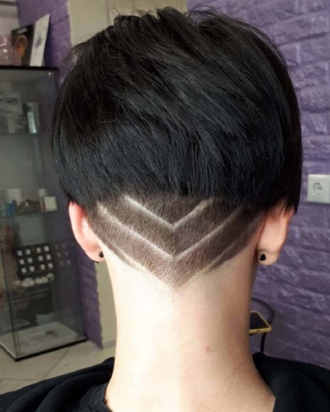 Короткие женские стрижки с выбритыми боками и затылком