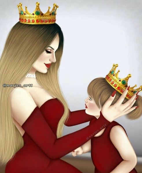 Две девушки в коронах