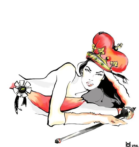 Дама в короне прикол