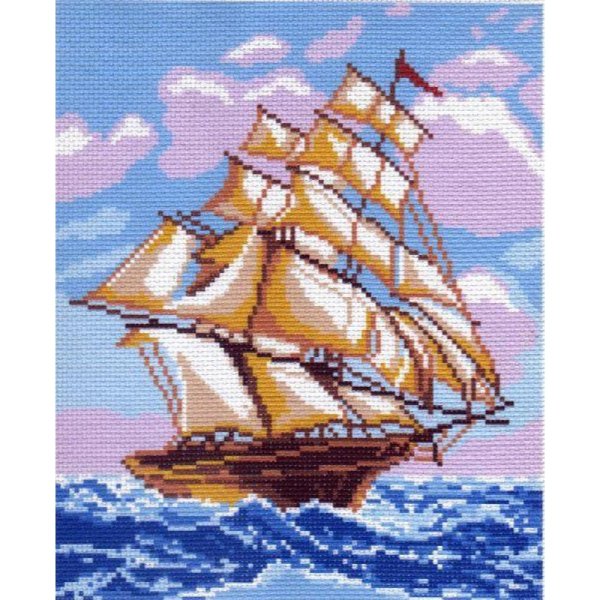 Вышивка крестом Алые паруса Матренин Посад