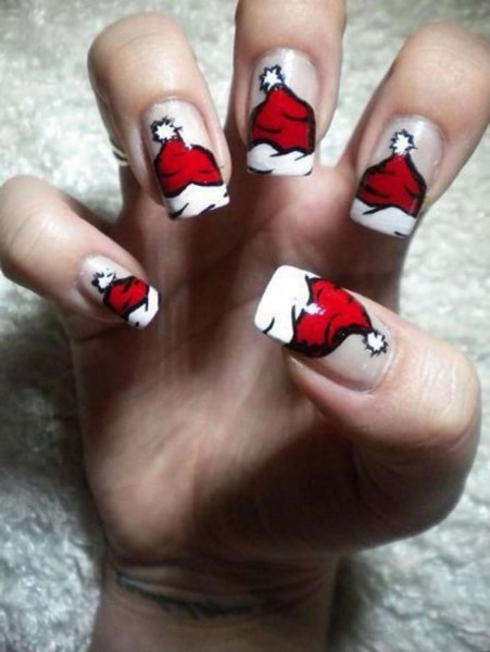 Маникюр с дедом Морозом