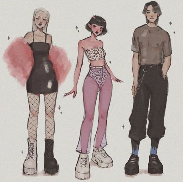 Модные стили рисования