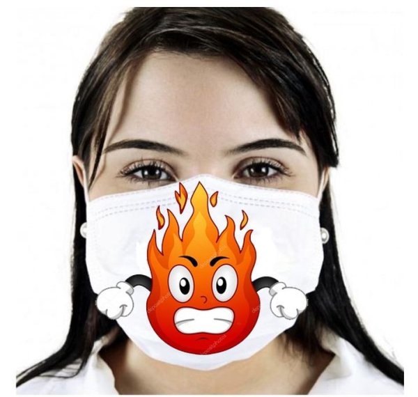 Креативная маска медицинская