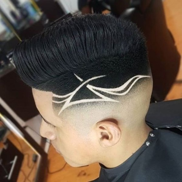Узоры на затылке мужские