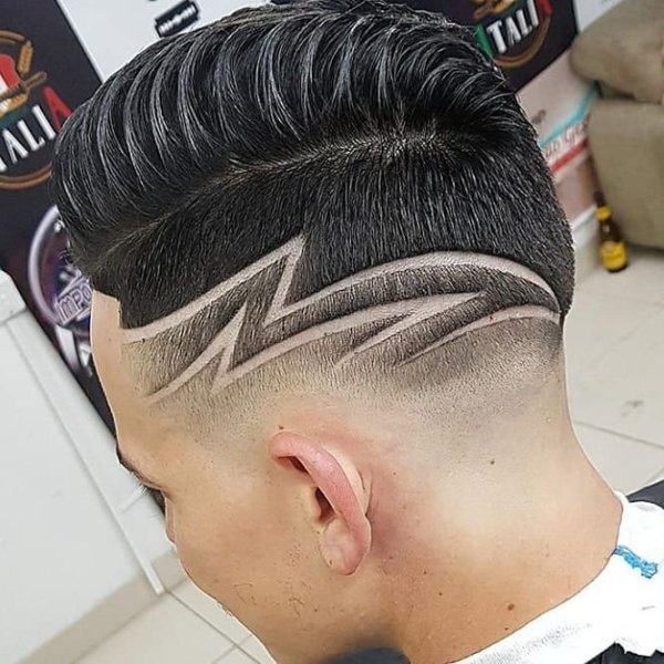 Мужские стрижки рисунки на голове