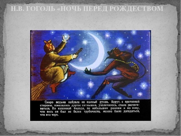 Пересказ ночь перед Рождеством