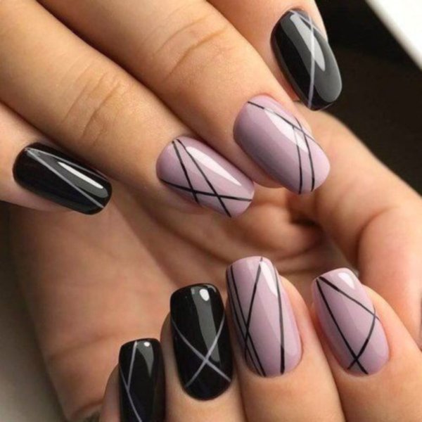 Креативный маникюр на длинные ногти