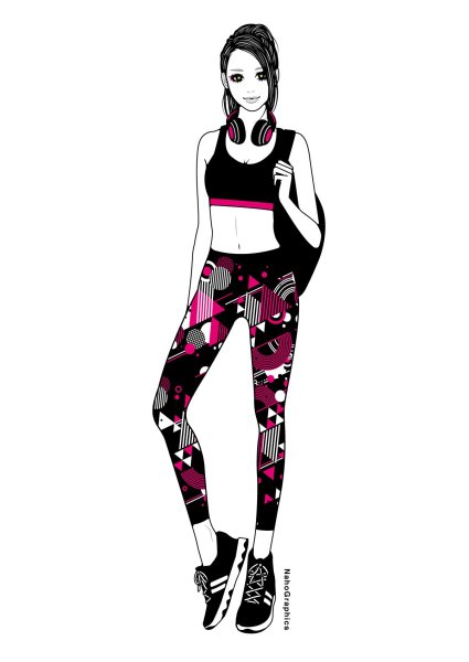 Эскизы одежды женской спортивной