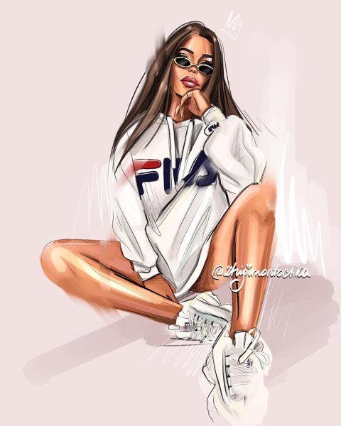 Модная одежда рисунок