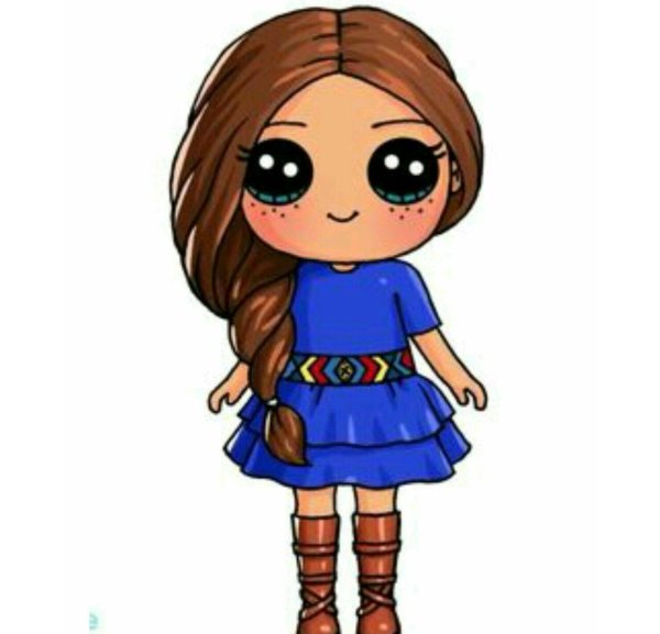 Рисунки девочек с большими головами