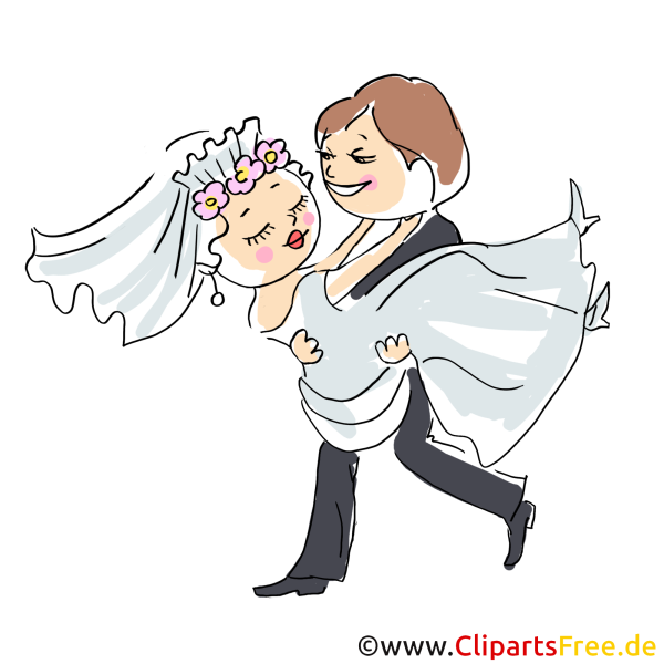 Клипарт жених с невестой на руках