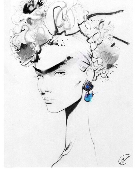 Стилизация лица фэшн