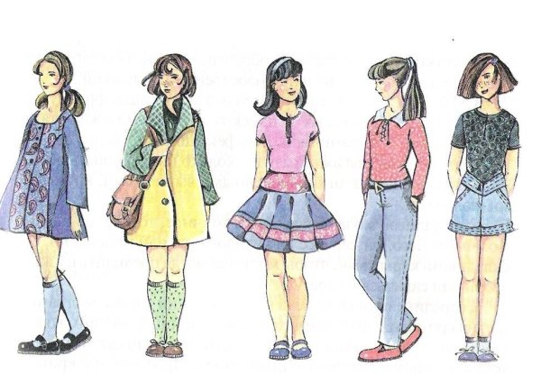 Стиль одежды рисунок