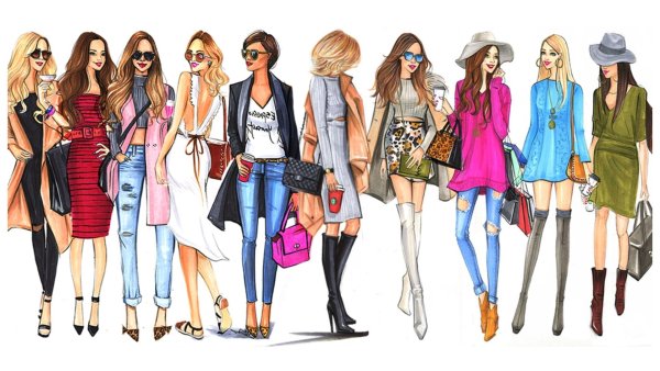 Рисунки модные современные