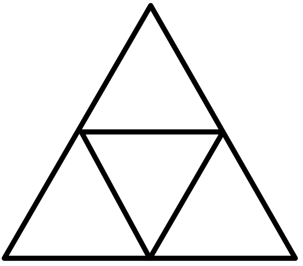 Треугольник красивый без фона