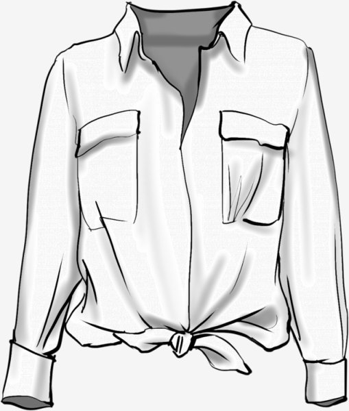 Нарисовать рубашку