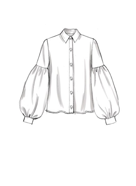 Эскиз рубашки женской
