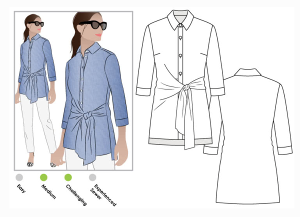Моделирование платье-рубашку