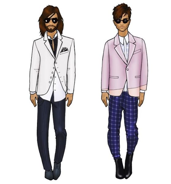 Костюм для бумажной куклы мужчина