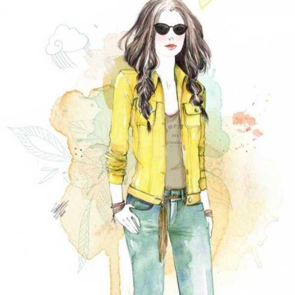 Модные девочки мультяшные