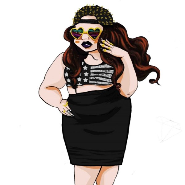 Наброски одежды для полных женщин