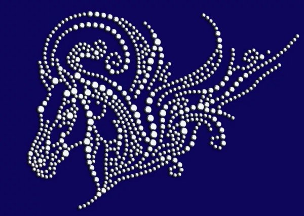 Аппликация из страз