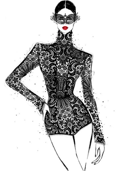 Фэшн эскизы