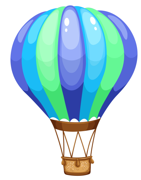 Воздушный шар с корзиной