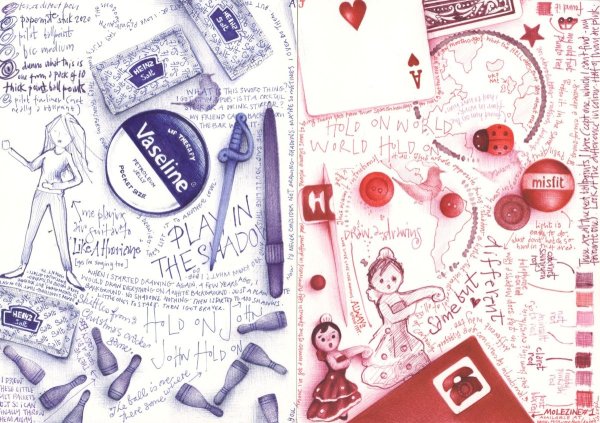 Стильные рисунки на тетрадь