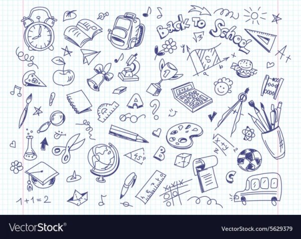 Каракули в тетради